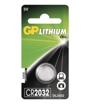 1 kpl Litiumnappikenno CR2032 GP 3V/220mAh