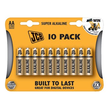 10 kpl Alkaliparisto AA 1,5V