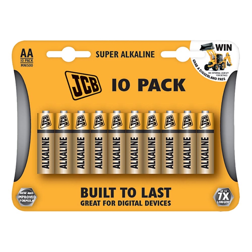 10 kpl Alkaliparisto AA 1,5V