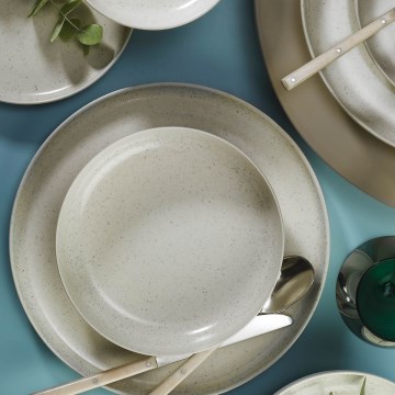 16-osainen ruokailusarja beige/posliini