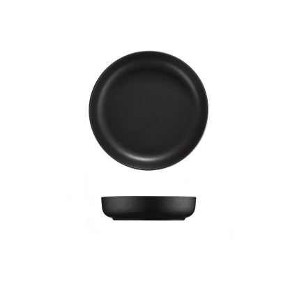 16-osainen ruokailusetti, musta/posliini