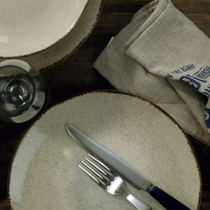 18-osainen ruokailusarja beige/posliini