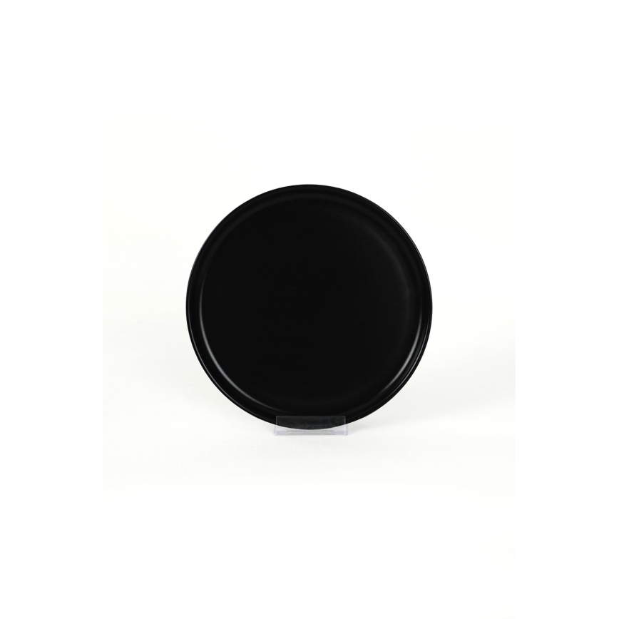 18-osainen ruokailusetti, musta/keramiikka