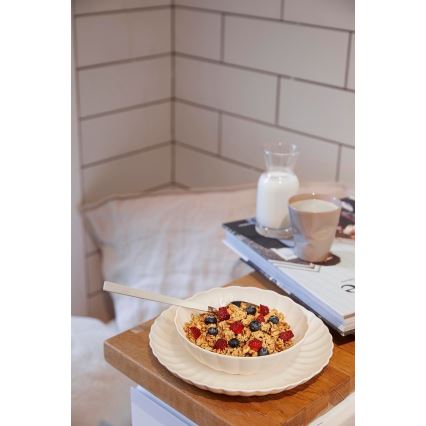 18-osainen ruokasarja valkoinen/posliini