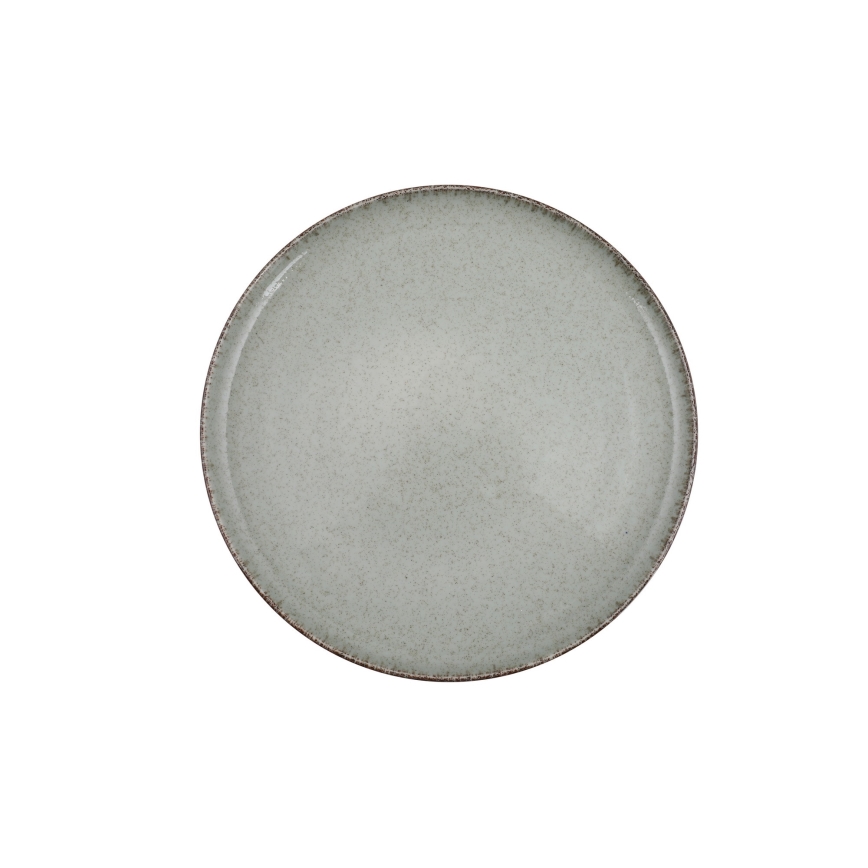 18-osainen vihreä posliiniastiasto