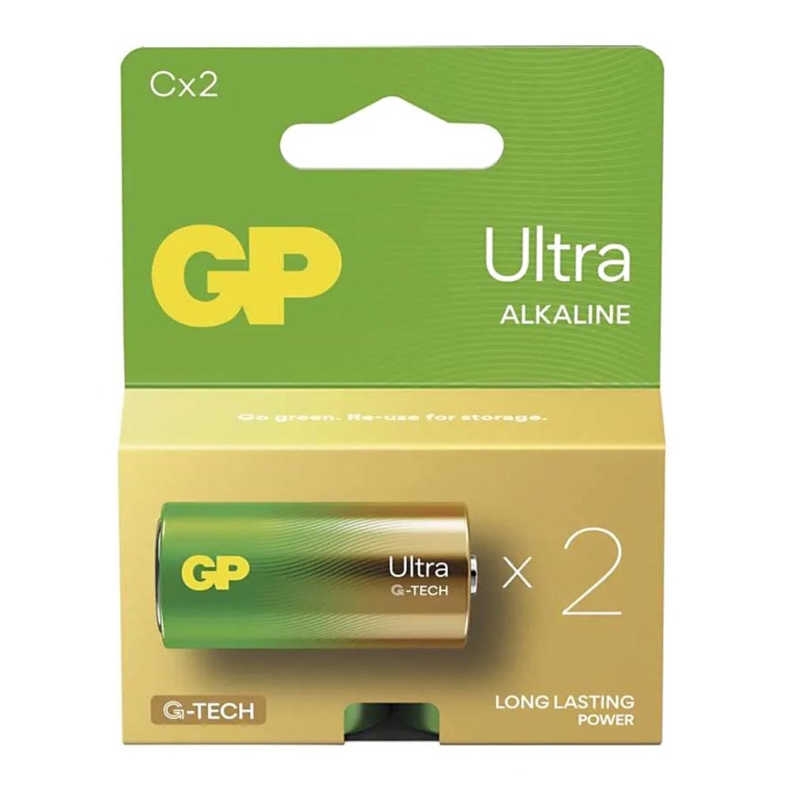 2 kpl Alkaliparisto C GP ULTRA 1,5V