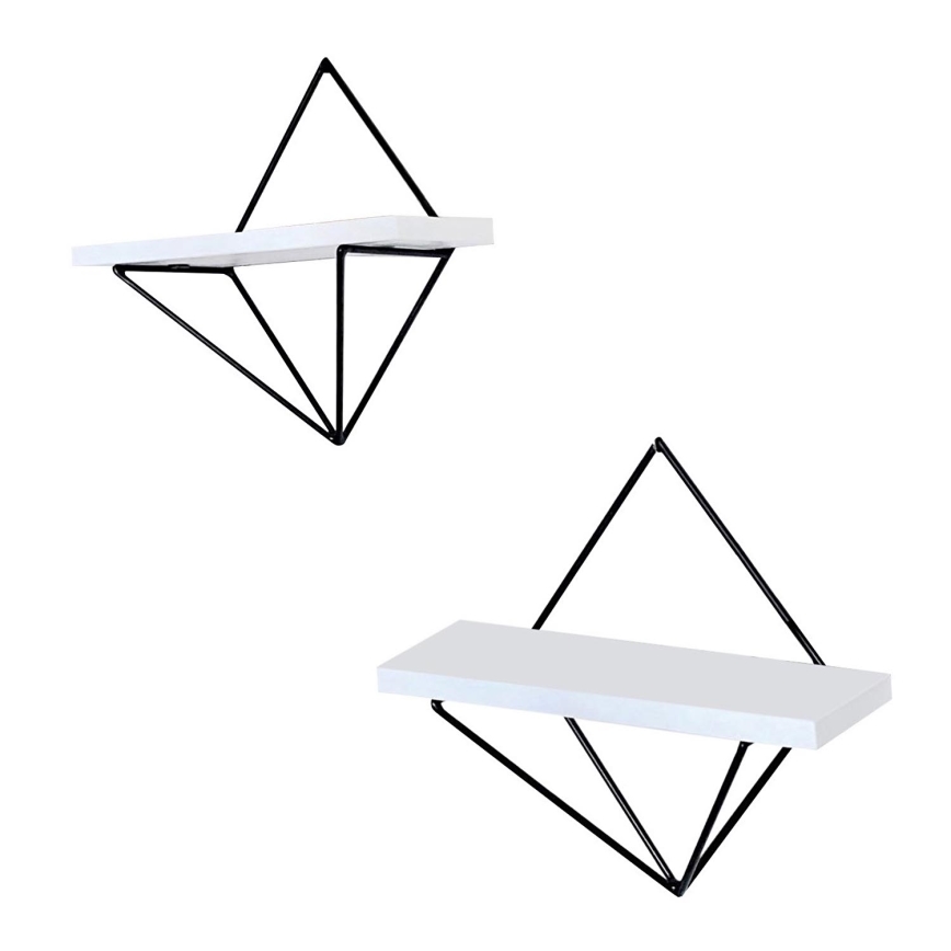 2 kpl DIA-hyllyjä, valkoinen/musta