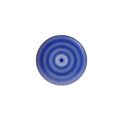 24-osainen astiasetti sininen/oranssi/posliini