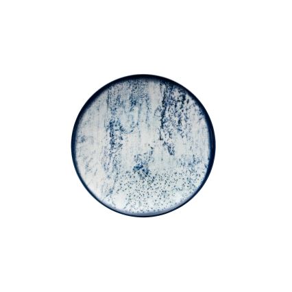 24-osainen astiasto, sininen/posliini