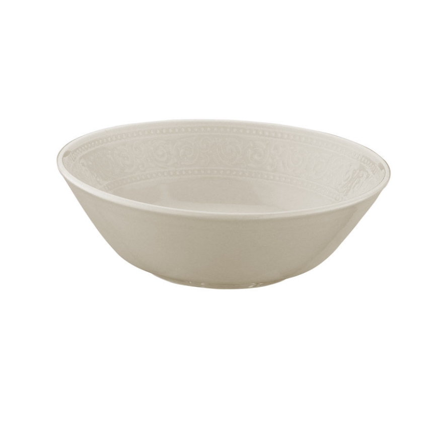 24-osainen astiasto, valkoinen/posliini