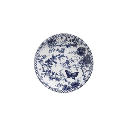 24-osainen posliininen astiasto, valkoinen/sininen