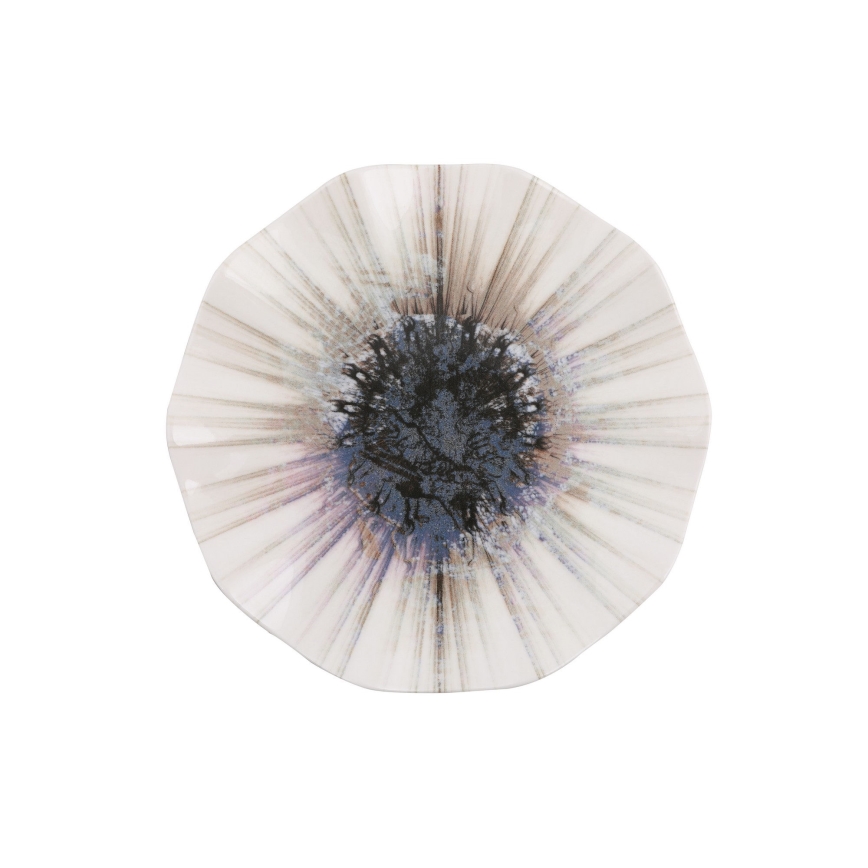 24-osainen posliininen ruokailusarja, ruskea