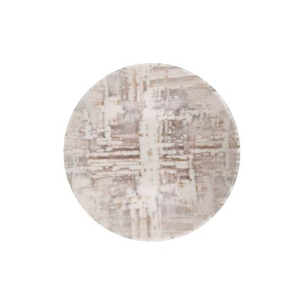 24-osainen posliininen ruokailusetti, ruskea/valkoinen