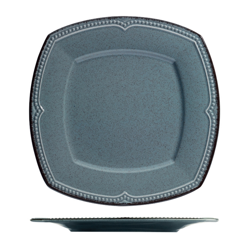 24-osainen posliininen ruokailusetti, sininen