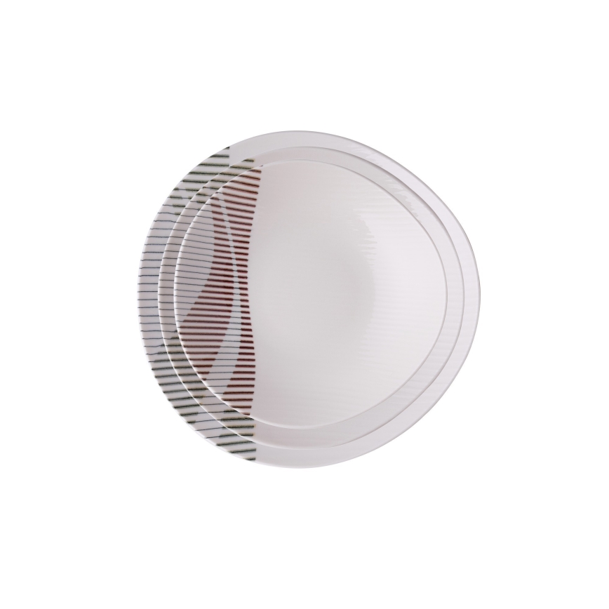 24-osainen ruokailusarja, monivärinen/posliini