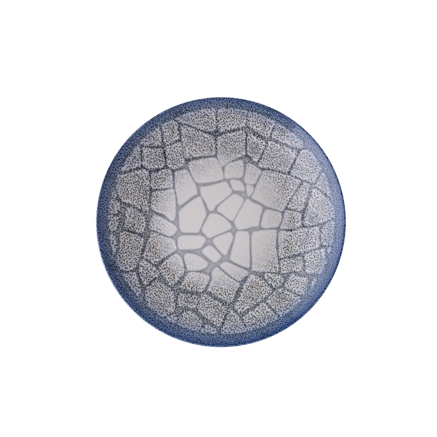 24-osainen ruokailusarja, sininen/posliini