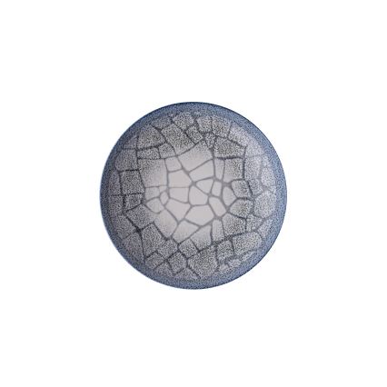 24-osainen ruokailusarja, sininen/posliini