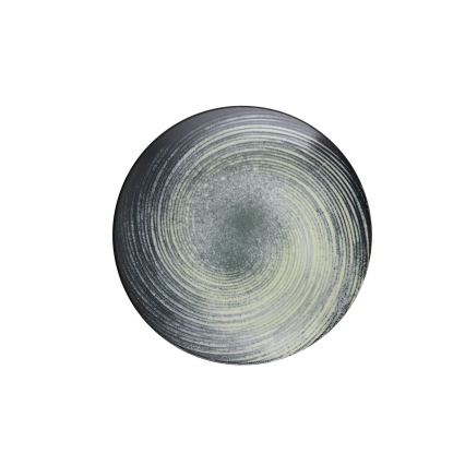 24-osainen ruokailusarja, vihreä/musta, posliini