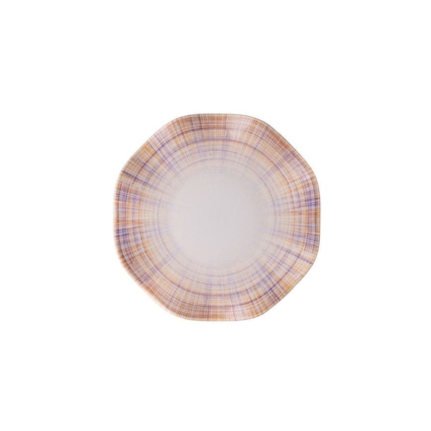 24-osainen ruokailusetti, oranssi/posliini