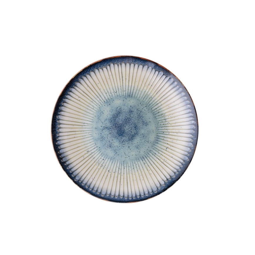 24-osainen ruokailusetti, sininen/posliini