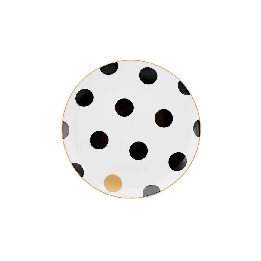 24-osainen värikäs posliininen astiasarja