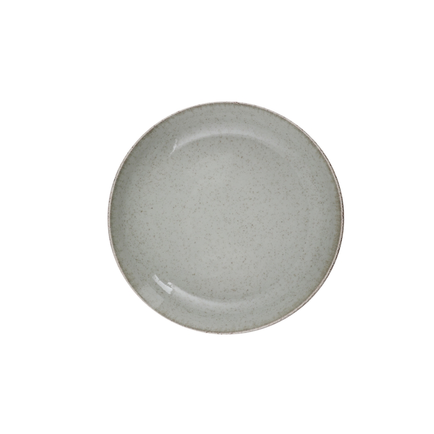 24-osainen vihreä posliininen ruokailusarja