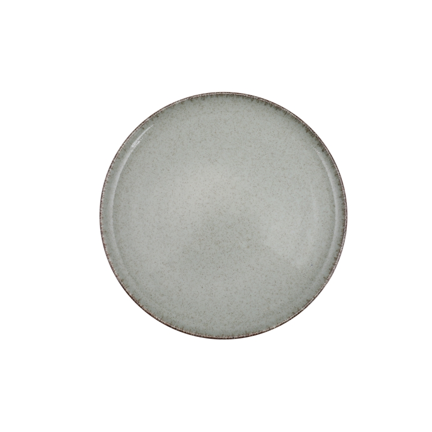 24-osainen vihreä posliininen ruokailusarja