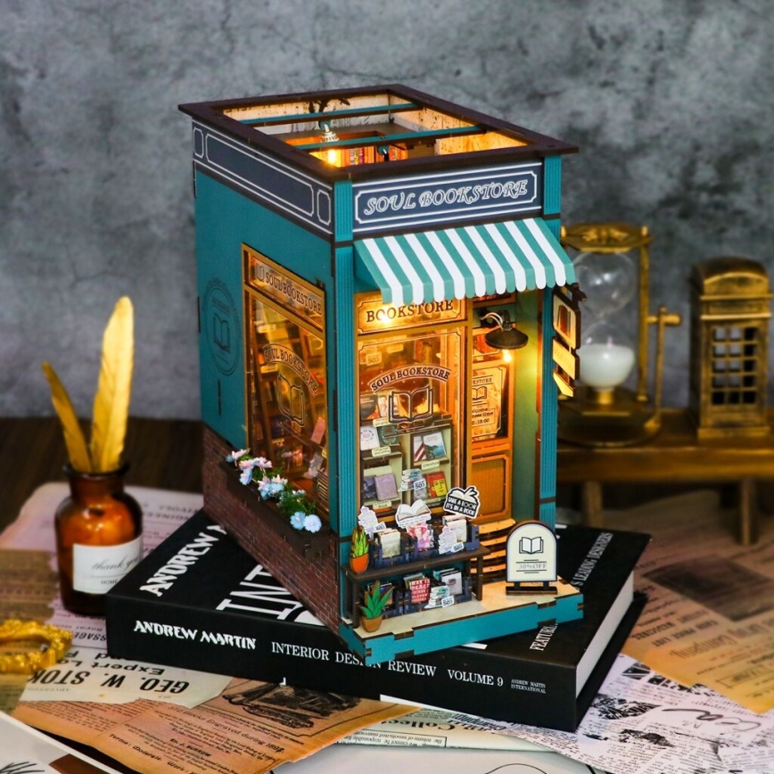 2Kids Toys - 3D-palapeli LED-kirjanpidike Kirjakauppa Sielu 2xAAA