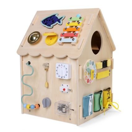 2Kids Toys - Aktiviteettitaulu talomalli beige