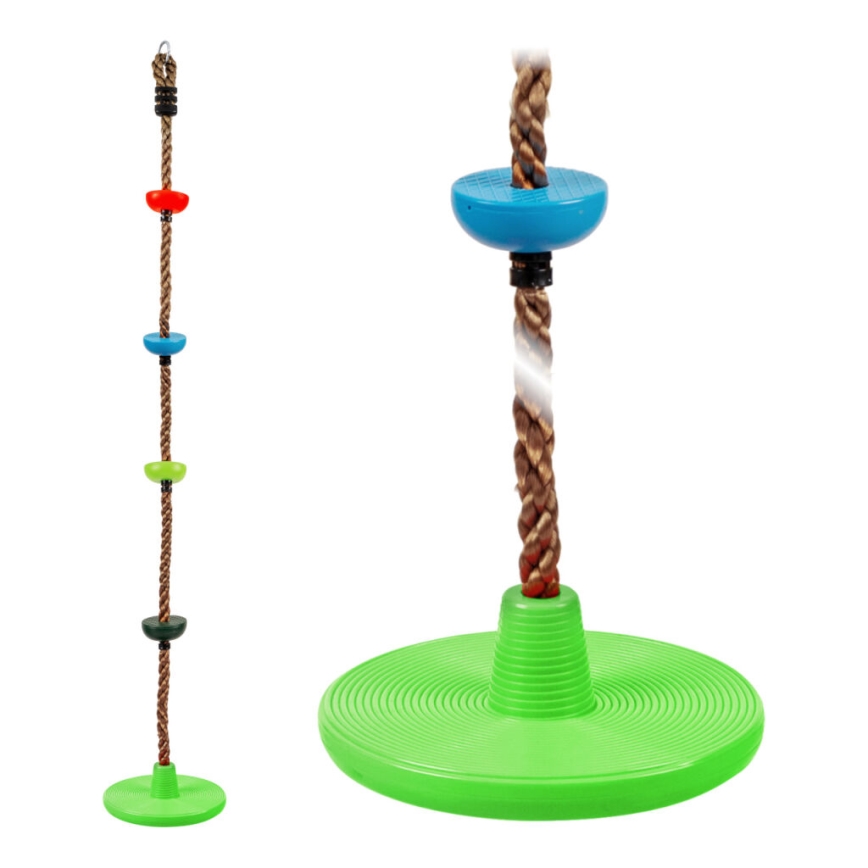 2Kids Toys - Lasten climbing rope kanssa discs värisekoitus