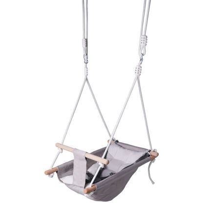 2Kids Toys - Lasten tekstiilikeinu pienimmille harmaa