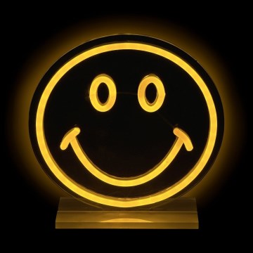2Kids Toys - LED Neon pöytä koriste LED/5W/USB hymynaama