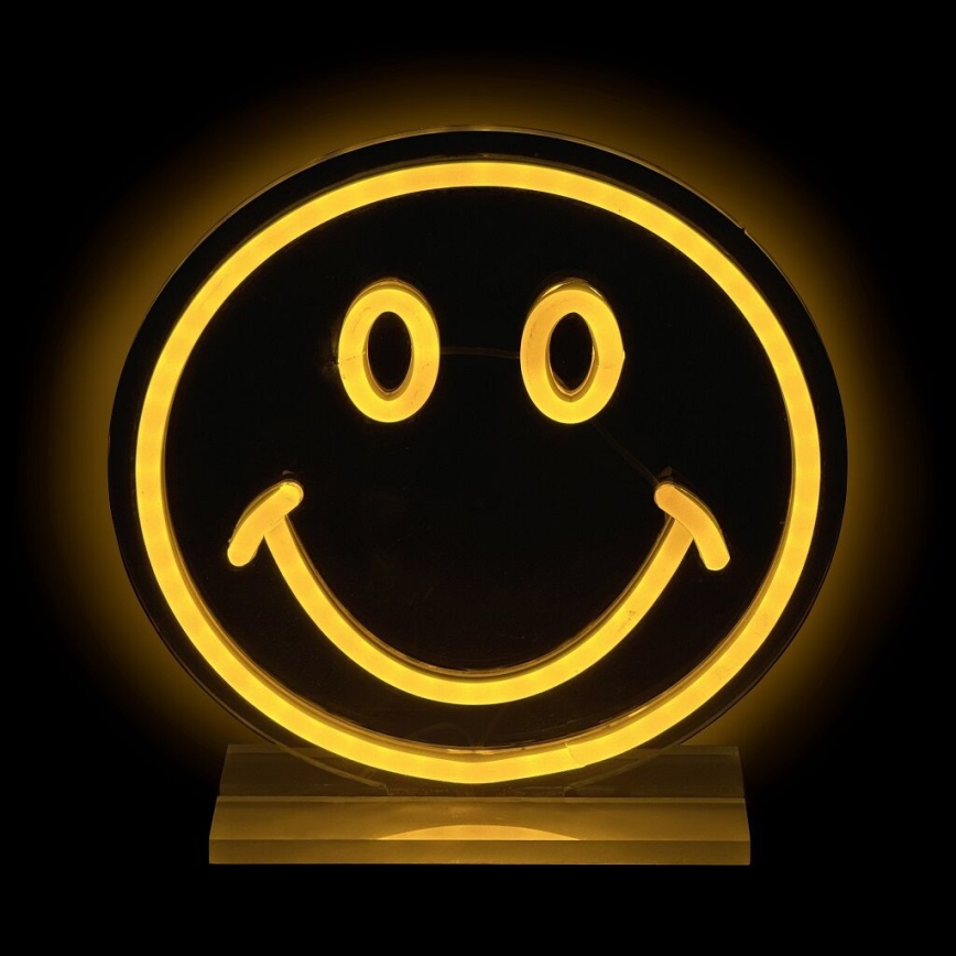 2Kids Toys - LED Neon pöytä koriste LED/5W/USB hymynaama