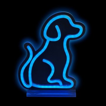 2Kids Toys - LED Neon pöytä koriste LED/5W/USB koira