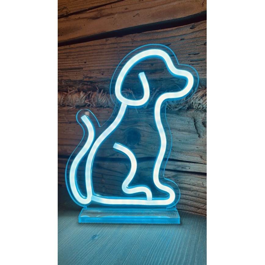 2Kids Toys - LED Neon pöytä koriste LED/5W/USB koira