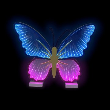 2Kids Toys - LED Neon pöytä koriste LED/5W/USB perhonen