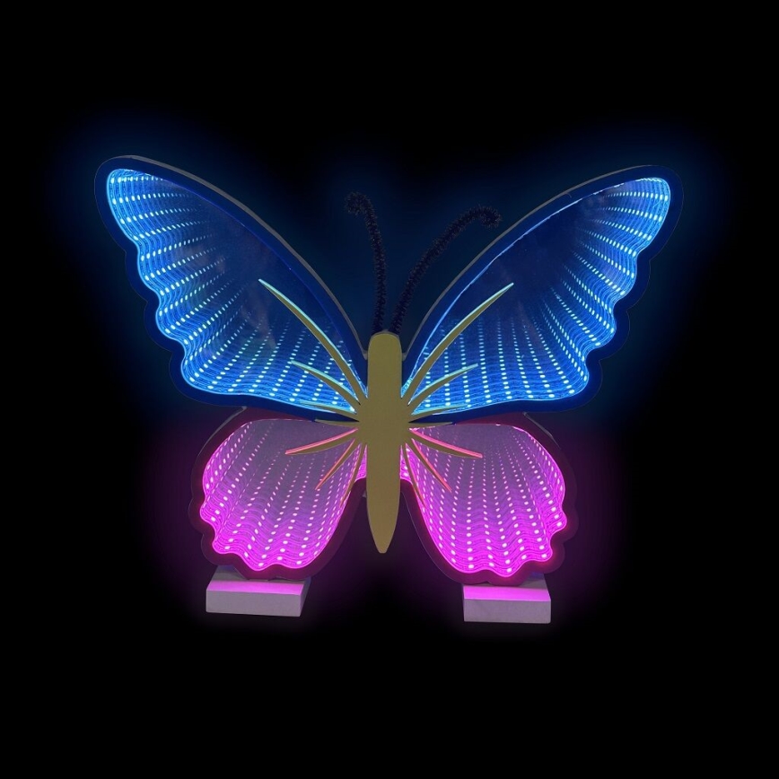 2Kids Toys - LED Neon pöytä koriste LED/5W/USB perhonen