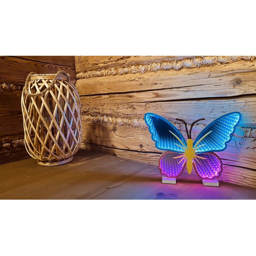 2Kids Toys - LED Neon pöytä koriste LED/5W/USB perhonen