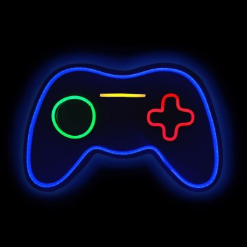 2Kids Toys - LED Neon seinäkoriste LED/5W/USB gamepad