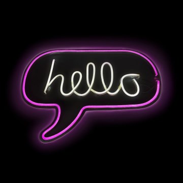 2Kids Toys - LED Neon seinäkoriste LED/5W/USB hello