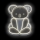 2Kids Toys - LED Neon seinäkoriste LED/5W/USB koala