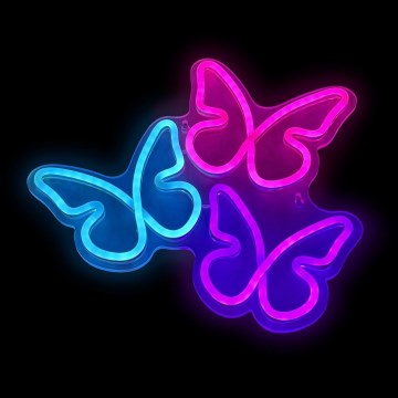 2Kids Toys - LED Neon seinäkoriste LED/5W/USB perhosia