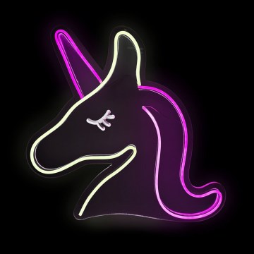2Kids Toys - LED Neon seinäkoriste LED/5W/USB yksisarvinen