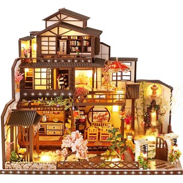 2Kids Toys - Miniatyyritalo Ylellinen sakuravilla 2xAAA