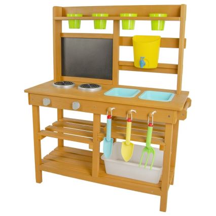 2Kids Toys - Puinen puutarhakeittiö