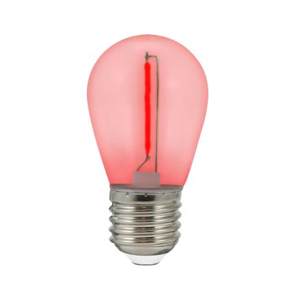 SETTI 2x LED-lamppu PARTY E27/0,3W/36V punainen