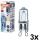 3 kpl uunipolttimo HALOPIN G9/25W/230V 2700K - Osram