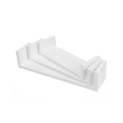 3-osainen seinähyllysetti SHELFY, valkoinen