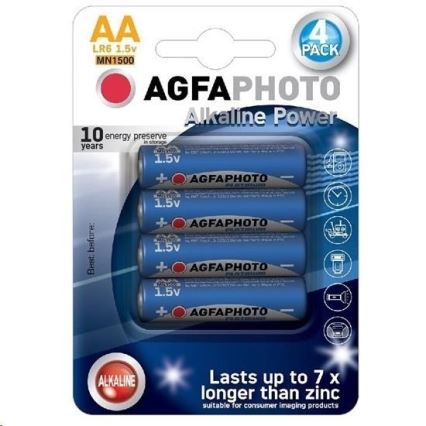 4 kpl Alkaliparisto AA 1,5V