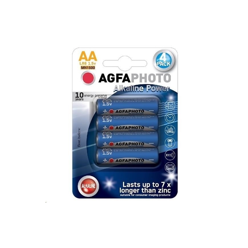 4 kpl Alkaliparisto AA 1,5V